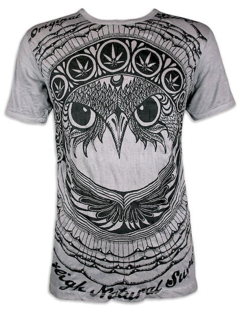 SURE Men´s T-Shirt - The Irie Owl Totem Indians Shamane