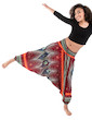 WAKAPU Women's Trousers - One Size Prakasha Aladin Harem Elephant Baggy Pants Shalwar