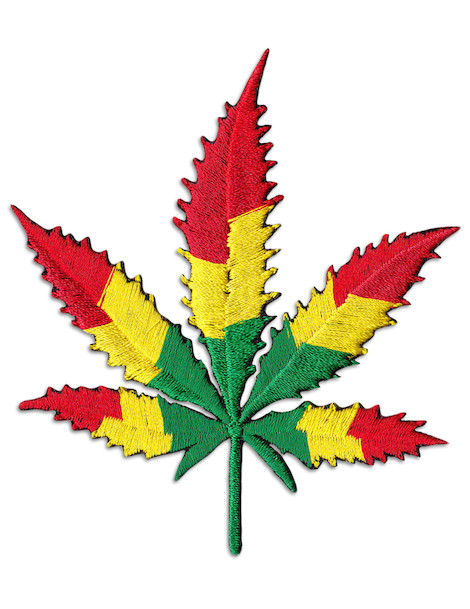 Patch Jamaica Cannabis Leaf