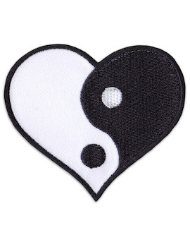 Aufnäher Yin & Yang Herz