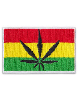 Aufnäher Jamaica - Cannabis - Blatt