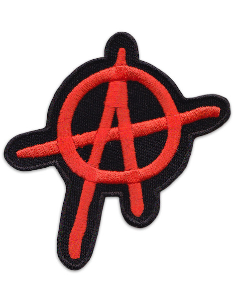 ANARCHY EMBROIDERED SEW ON PATCH 
