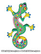 Patches Set of 4 Psychedelic Gekko