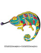 Patches Set of 4 Psychedelic Gekko