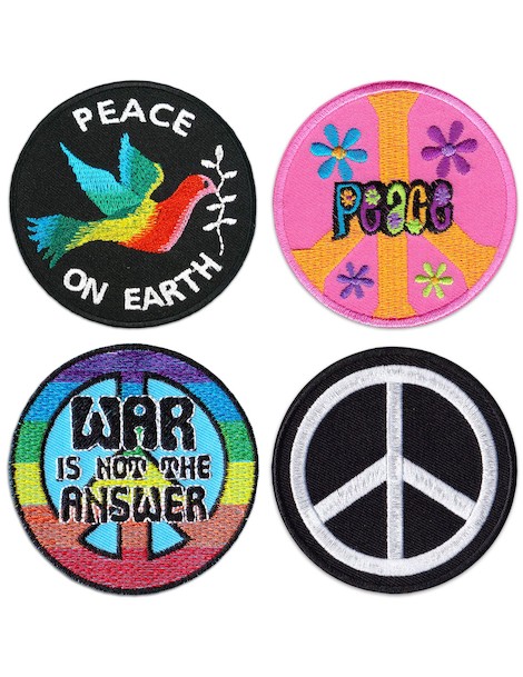 Patches Set of 4 World Peace