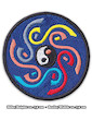 Patches Set of 4 Yin & Yang Mandalas