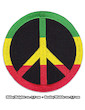 Patches Set of 4 Rasta Peace