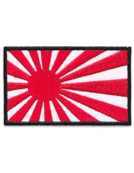 Rising Sun Flag Patch Sew Iron On Japan Nippon Army Navy