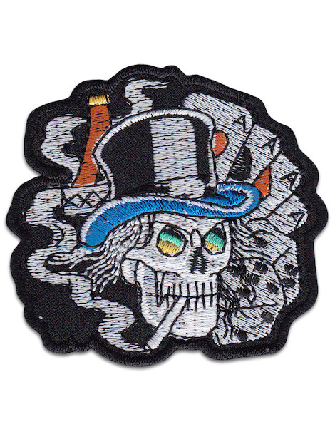 Weed Skull And Topper Patch Iron Sew On Biker Rocker