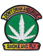 Don t Drink Drive Smoke Fly Patch Iron Sew On Cannabis