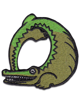 Crocodile Patch Iron Sew On Kids Animals Cartoon Badge