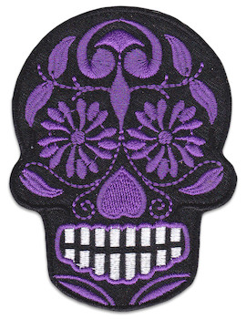 Day Of The Dead Patch Iron Sew On Mexico Skull Latino