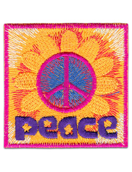 Aufnäher Sonnenblumen Friedenszeichen