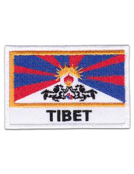 Tibet Patch Iron Sew On Free Dalai Lama Buddha OM