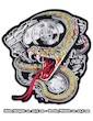 Poison In The Tank Kingsize Patch Iron Sew On Biker Snake